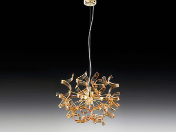 ASTRO - Crystal pendant lamp by Metal Lux - view 2
